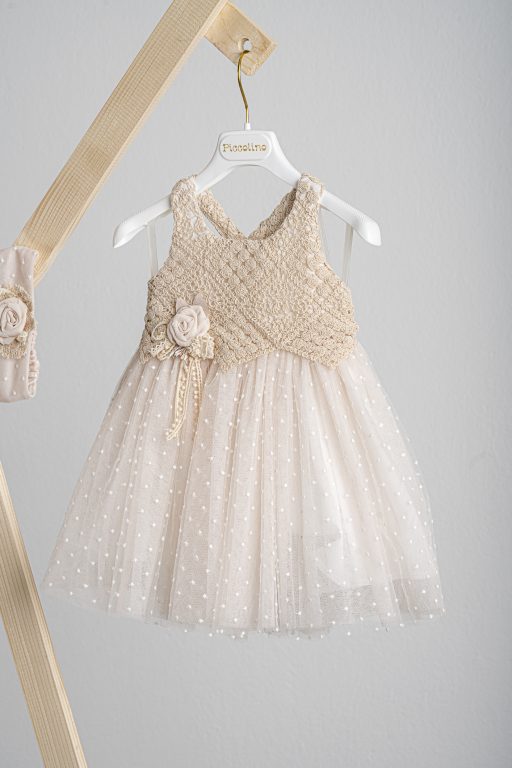 Βαπτιστικό φόρεμα Piccolino Thea Beige