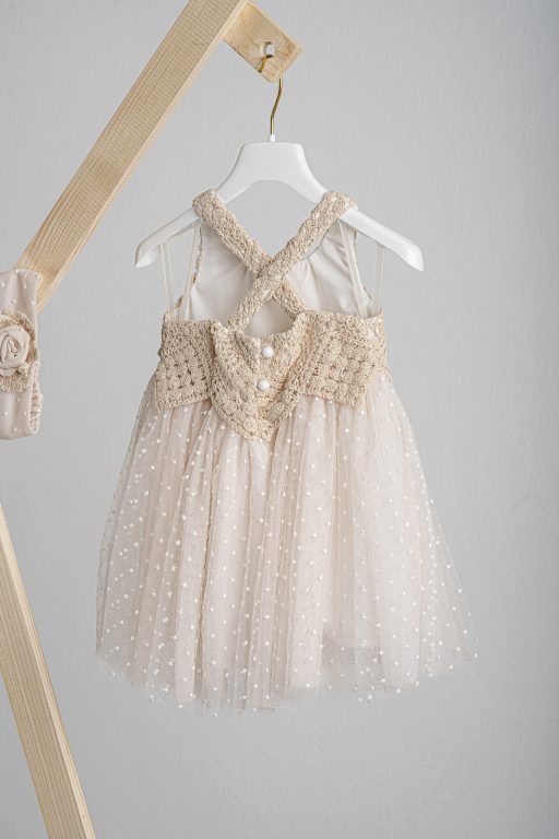 Βαπτιστικό φόρεμα Piccolino Thea Beige
