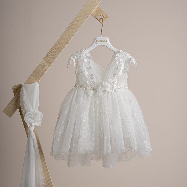 Βαπτιστικό φόρεμα Piccolino Filomena Ivory