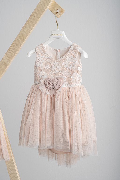 Βαπτιστικό φόρεμα Piccolino Ursulla Peach