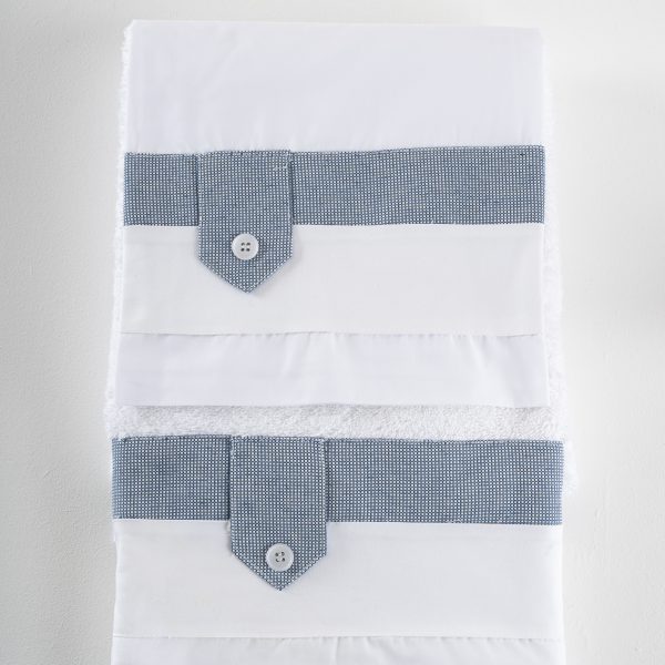 Σετ λαδόπανα Piccolino LA-FRANCISCO.BLUEWHITE