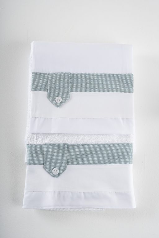Σετ λαδόπανα Piccolino LA-FRANCISCO.MINTWHITE