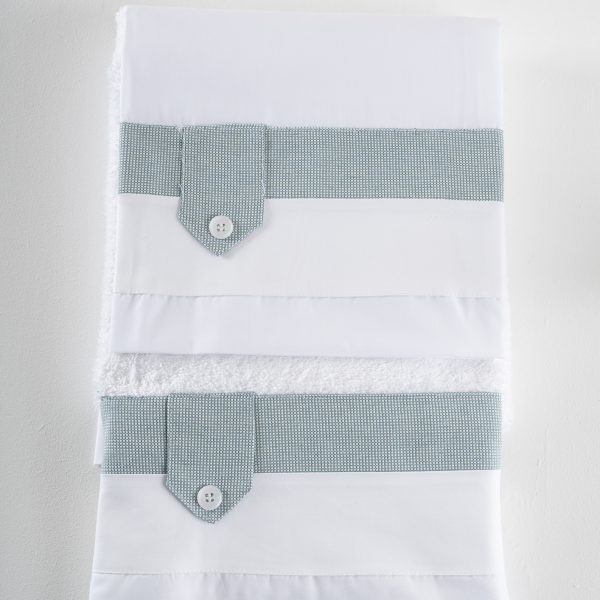 Σετ λαδόπανα Piccolino LA-FRANCISCO.MINTWHITE