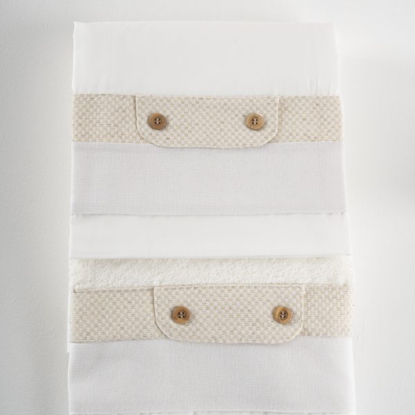 Σετ λαδόπανα Piccolino LA-LEWIS.OFFWHITE