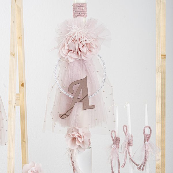 Πακέτο βάπτισης για κορίτσι Piccolino Zoe pink με τσάντα  ivory
