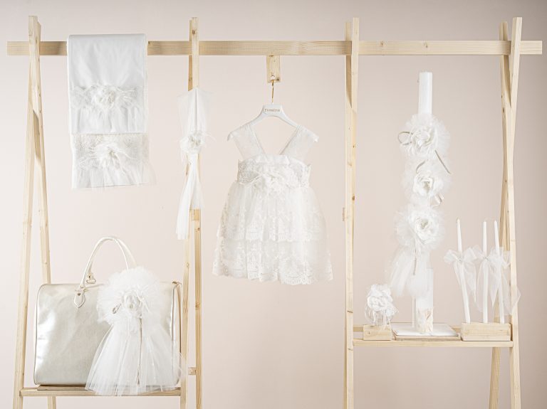 Πακέτο βάπτισης για κορίτσι Piccolino Estelle ivory με τσάντα  ivory