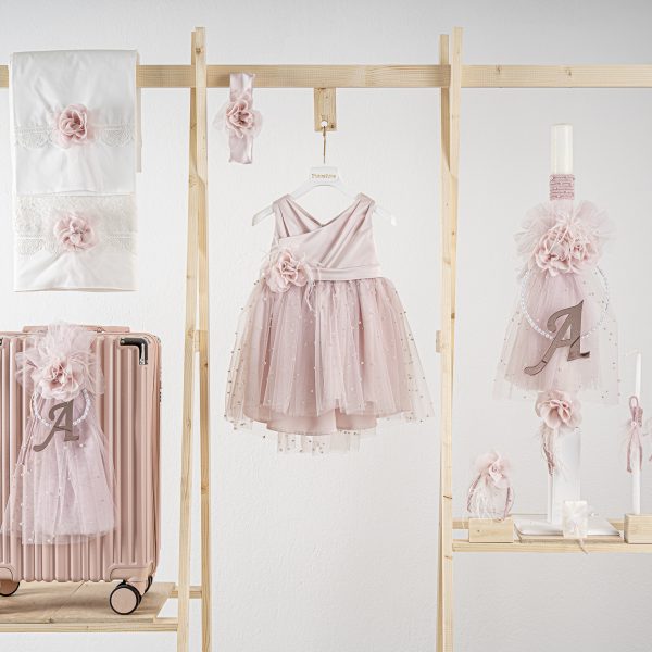 Πακέτο βάπτισης για κορίτσι Piccolino Zoe pink με βαλίτσα pink