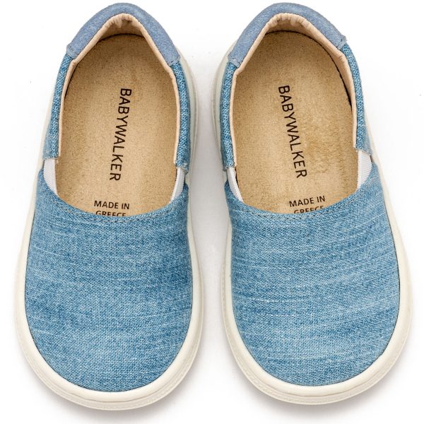 Υφασμάτινa Loafers BS3089 Σιέλ