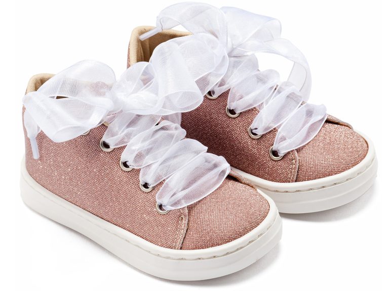 Sneaker απο Ύφασμα και Δέσιμο Κορδέλα BW4864 Ροζ