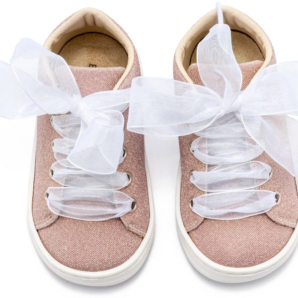 Sneaker απο Ύφασμα και Δέσιμο Κορδέλα BW4864 Ροζ