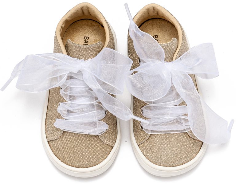 Sneaker απο Ύφασμα και Δέσιμο Κορδέλα BW4864 Πλατίνα