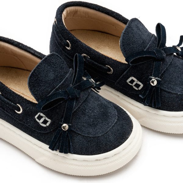 Loafer με Κρόσια και Φιογκάκι EXC5295 Μπλε