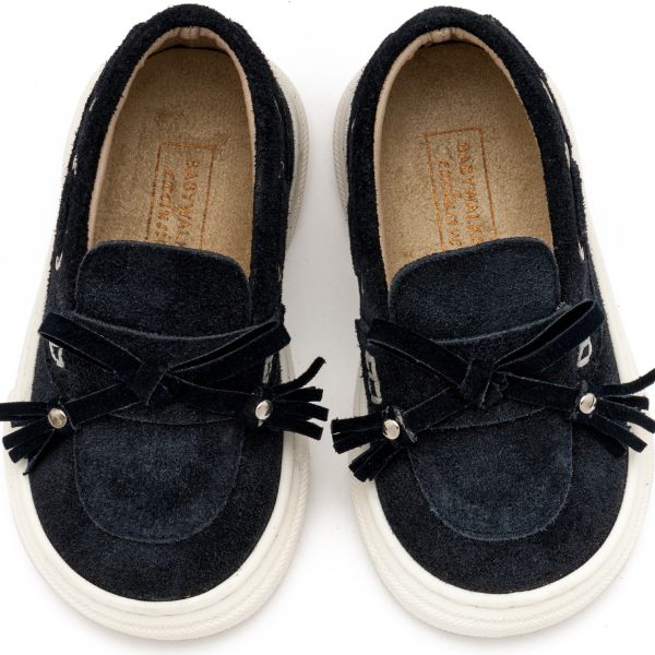 Loafer με Κρόσια και Φιογκάκι EXC5295 Μπλε