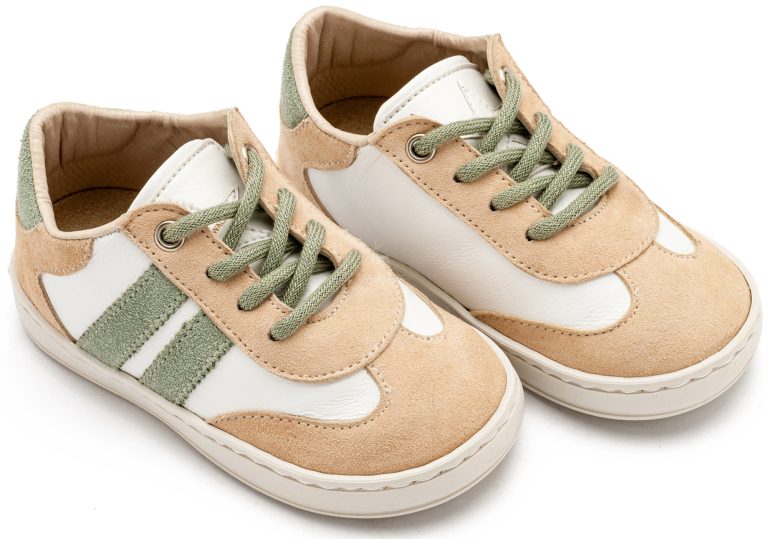 Δίχρωμο Δετό Sneaker EXC5296 Μπεζ Μέντα