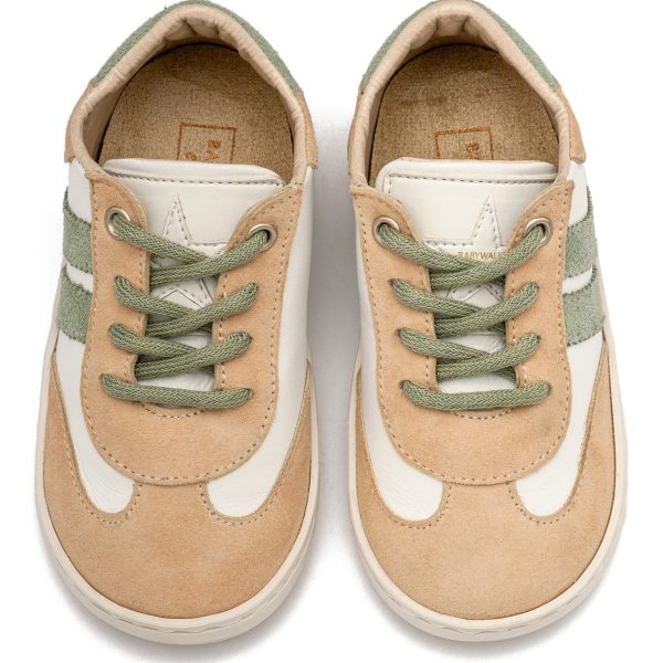 Δίχρωμο Δετό Sneaker EXC5296 Μπεζ Μέντα