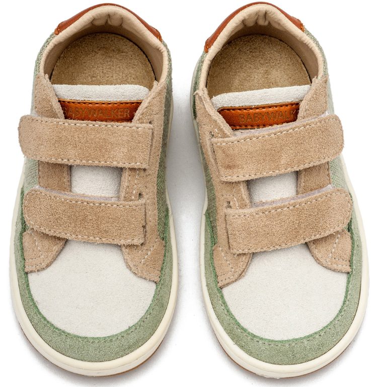 Δίχρωμο Sneaker Διπλό Χρατς EXC5297 Μπεζ Μέντα