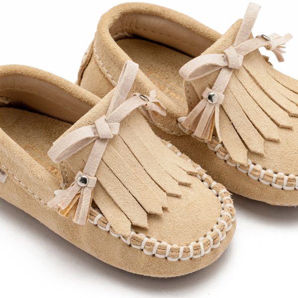 Loafer με Κρόσια και Φιογκάκι EXC5298 Μπεζ