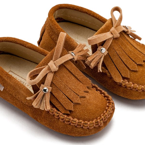 Loafer με Κρόσια και Φιογκάκι EXC5298 Ταμπά