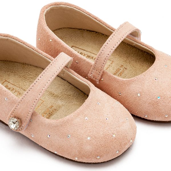 Γοβάκι Suede με Στρας LU6009 Νουντ
