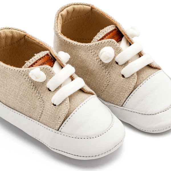 Δερμάτινο Sneakers MI1131 Μπεζ