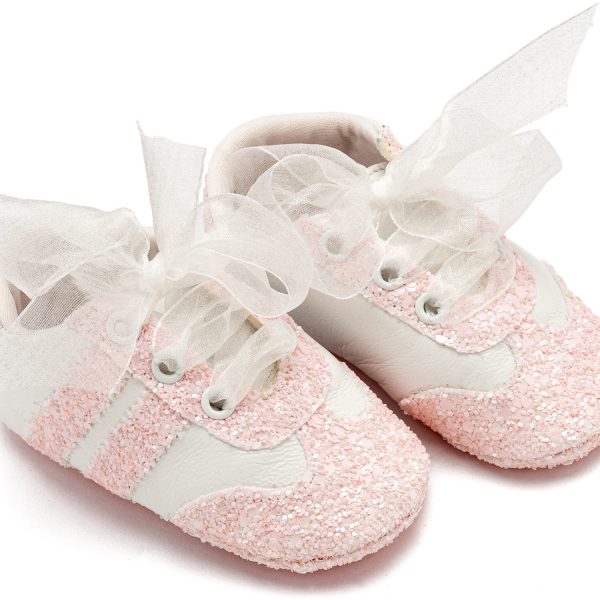 Δετά Sneakers με Κορδέλα Οργάντζα MI1653 Ροζ