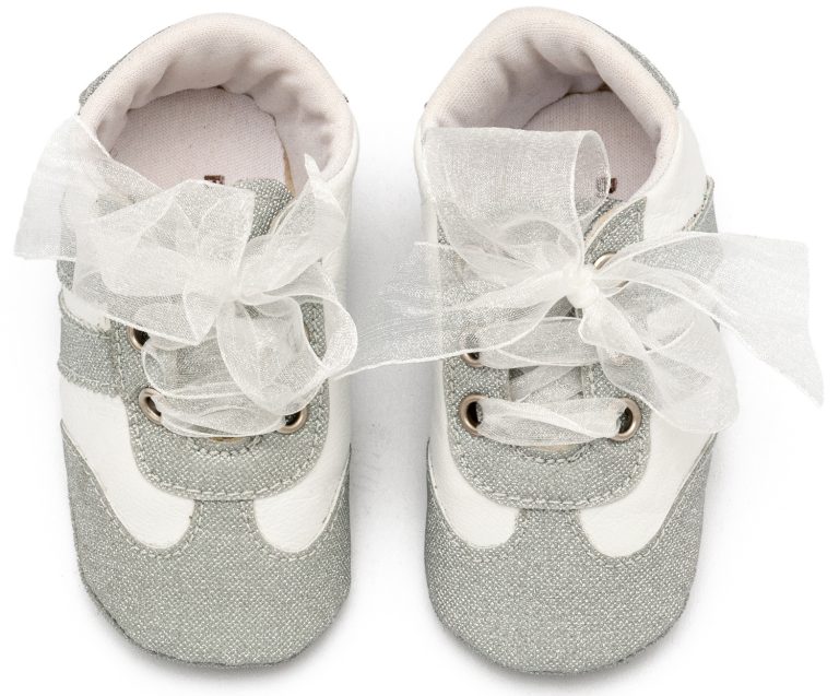 Δετά Sneakers με Κορδέλα Οργάντζα MI1653 Ασημί