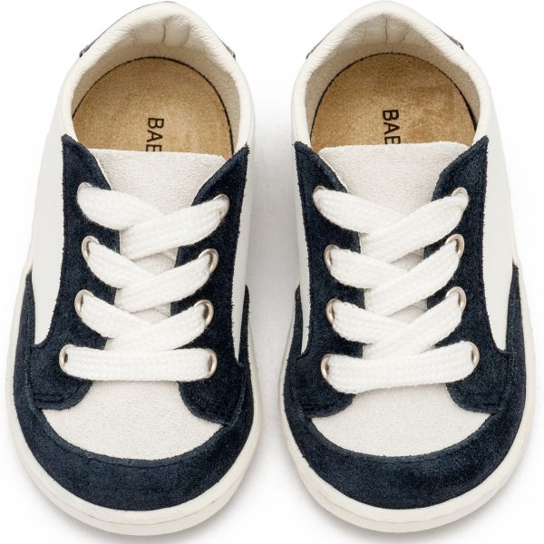 Δερμάτινο Δετό Sneakers PRΙ2120 Λευκό Μπλε