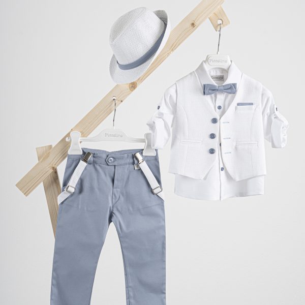 Πακέτο βάπτισης για αγόρι Piccolino Lorenzo light blue