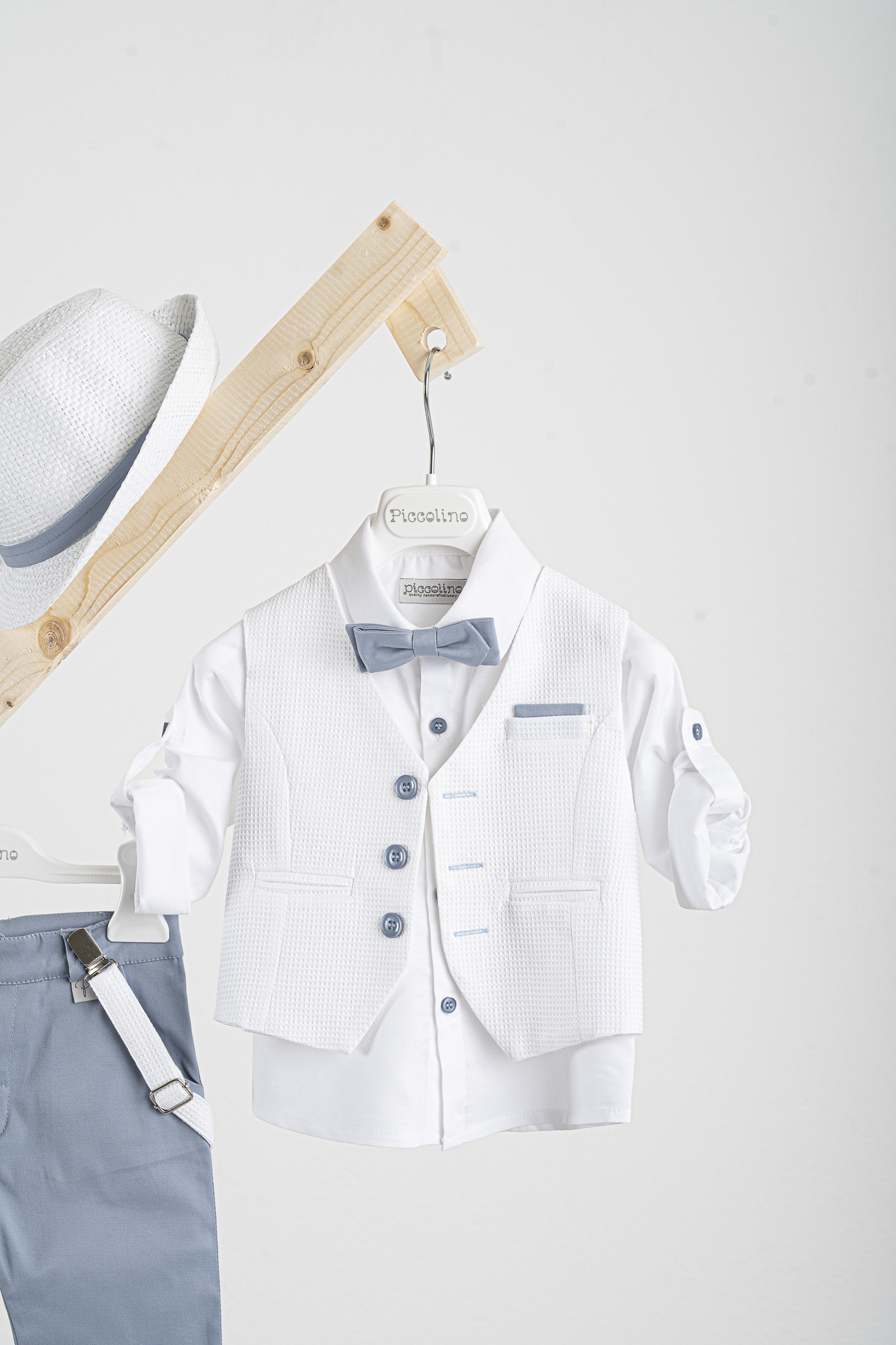 Βαπτιστικό κοστούμι Piccolino Lorenzo σε χρώμα Light blue Βαπτιστικό κοστούμι Piccolino Lorenzo σε χρώμα Light blue