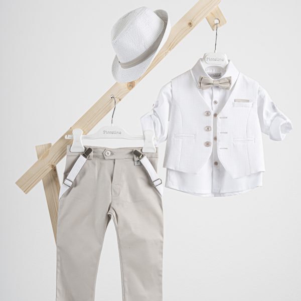 Πακέτο βάπτισης για αγόρι Piccolino Lorenzo sand