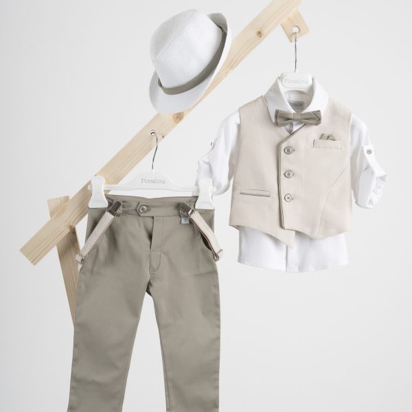 Πακέτο βάπτισης για αγόρι Piccolino Gustavo sage