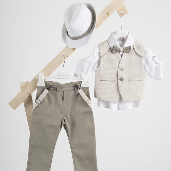 Πακέτο βάπτισης για αγόρι Piccolino Francisco sage