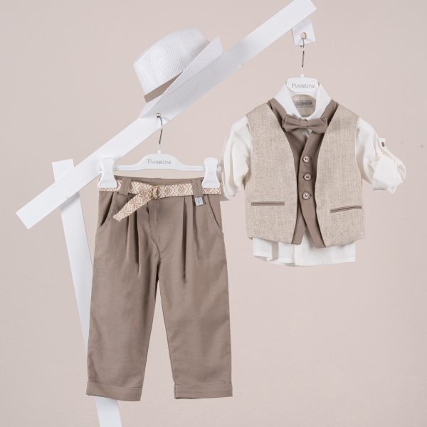 Πακέτο βάπτισης για αγόρι Piccolino Alessio mocha