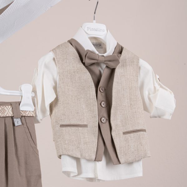 Κοστούμι  Piccolino Alessio σε χρώμα Mocha