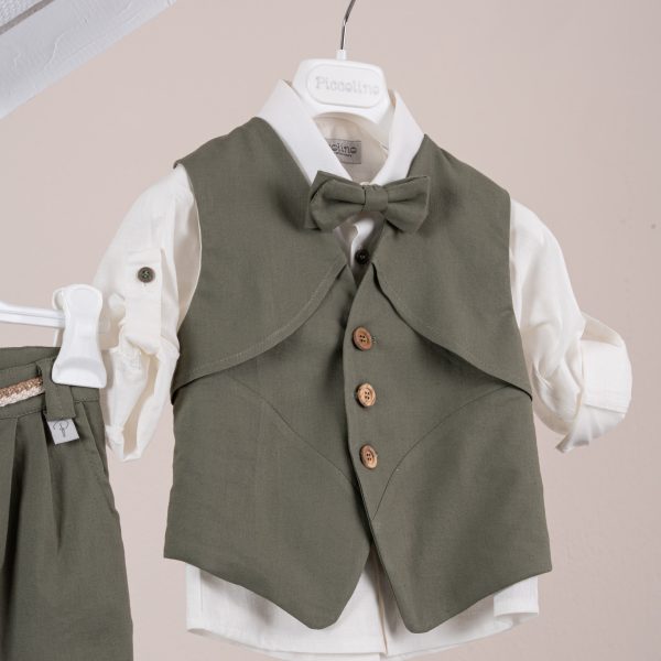 Κοστούμι  Piccolino Riccardo σε χρώμα Olive