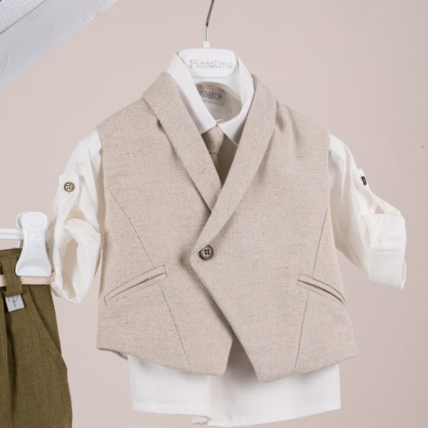 Κοστούμι  Piccolino Enzo σε χρώμα Golden Olive