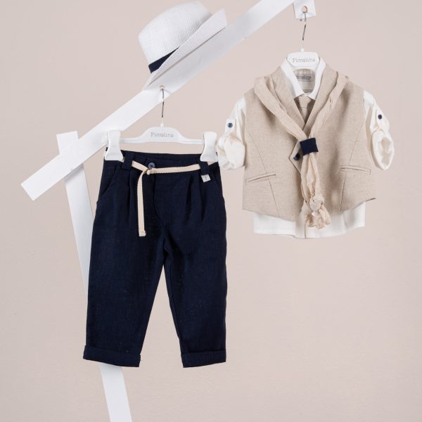 Πακέτο βάπτισης για αγόρι Piccolino Enzo navy