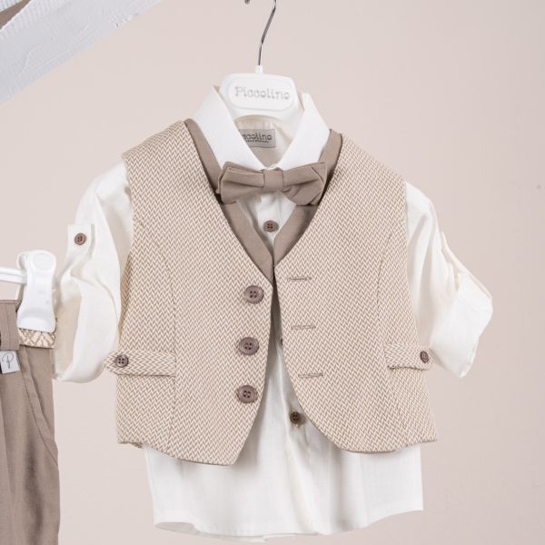 Κοστούμι  Piccolino Giulio σε χρώμα Mocha