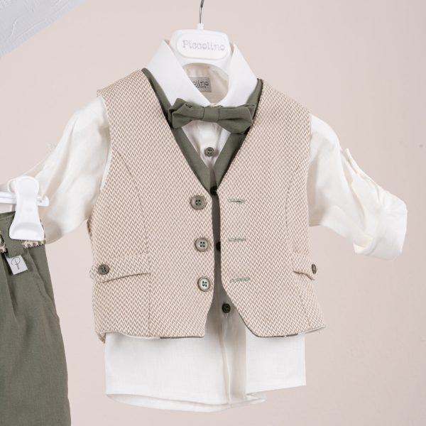 Κοστούμι  Piccolino Giulio σε χρώμα Olive