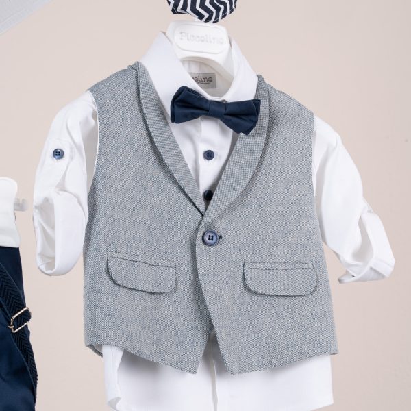 Κοστούμι  Piccolino Nico σε χρώμα aegean