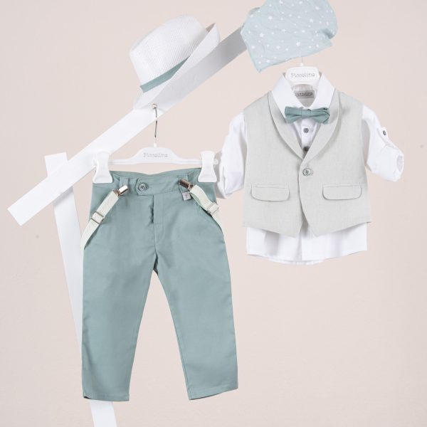 Πακέτο βάπτισης για αγόρι Piccolino Nico mint