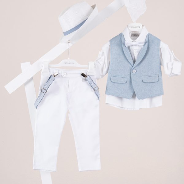 Πακέτο βάπτισης για αγόρι Piccolino Nico white