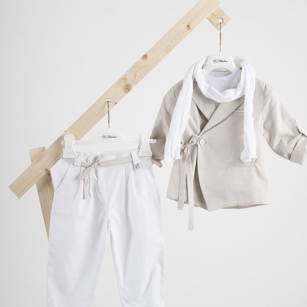 Κοστούμι  Piccolino Stefan σε χρώμα Off White