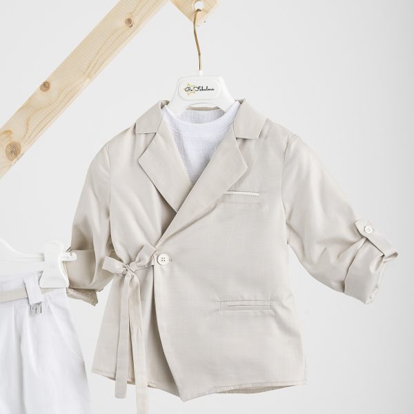 Κοστούμι  Piccolino Stefan σε χρώμα Off White