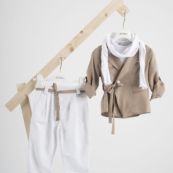 Κοστούμι  Piccolino Stefan σε χρώμα Mocha