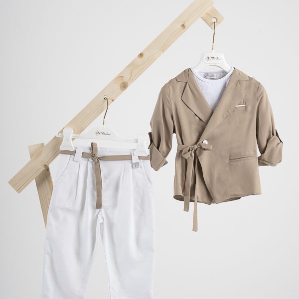 Κοστούμι  Piccolino Stefan σε χρώμα Mocha