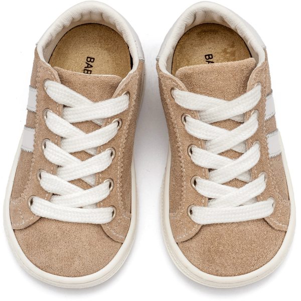 Δίχρωμα Καστόρινα Δετά Σνίκερς σε Μπεζ Λευκό Χρώμα