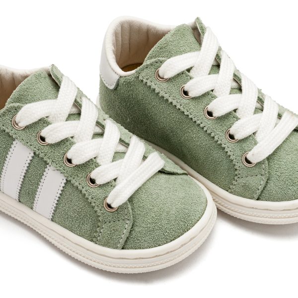 Δίχρωμα Καστόρινα Δετά Σνίκερς σε Μέντα Λευκό Χρώμα