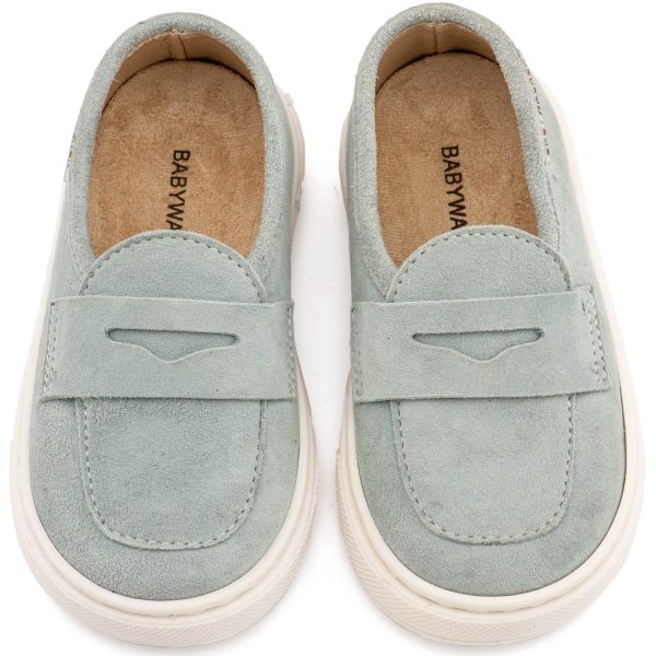 Καστόρινο Loafer από Δέρμα Suede σε Μίνεραλ Χρώμα