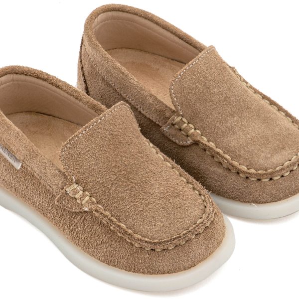 Καστόρινα Loafer Ιστιοπλοϊας από Δέρμα  Suede σε Πούρο Χρώμα